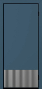 Ламинированная железная дверь Trend 201159 (синяя) в многоквартирный дом в Орле