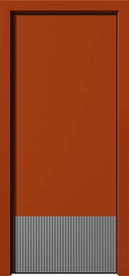 Недорогая одностворчатая стальная дверь Trend 198547 с фрезеровкой в Орле